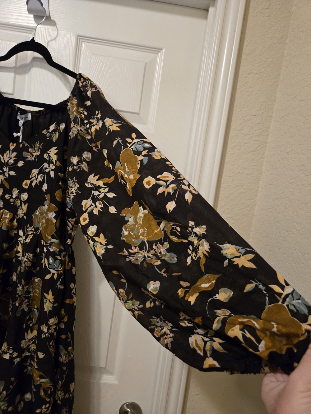 Polagram Brown Maxi Dress with Mustard Floral Print - Picture 6 of 16